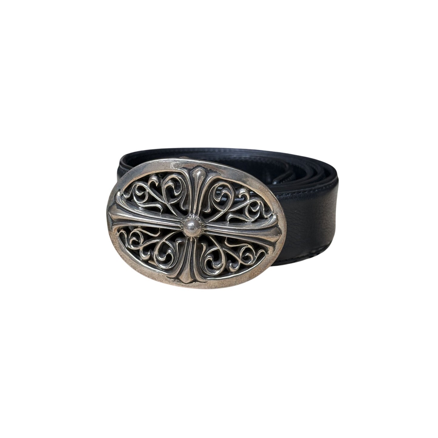 chrome hearts cross buckle belt