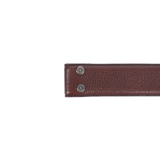 CHROME HEARTS BROWN LEATHER STRAP SZ 38