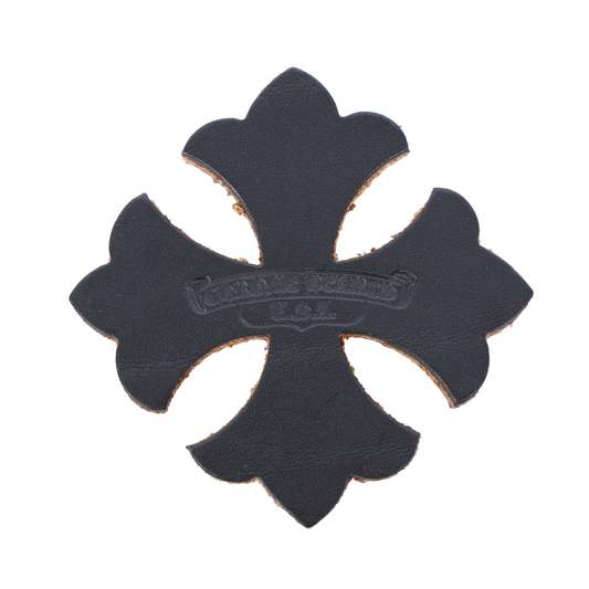 CHROME HEARTS PLUS CROSS LEATHER CORK COASTER