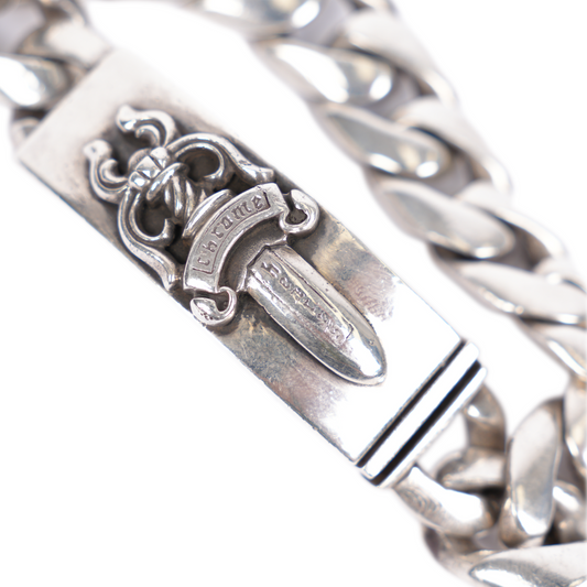 Chrome Hearts DAGGER ID CUBAN LINK BRACELET