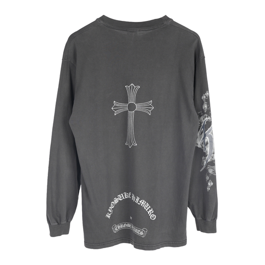 CHROME HEARTS VINTAGE KYOSUKE HIMURO 1998 LARGE CROSS LONG SLEEVE TEE