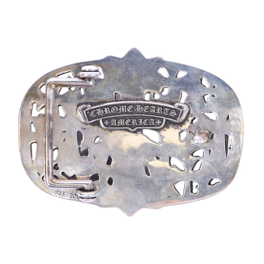 SILVER CEMETERY BUCKLE