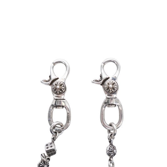 Chrome Hearts Dice Wallet Chain Long 22 Link Double Lobster
