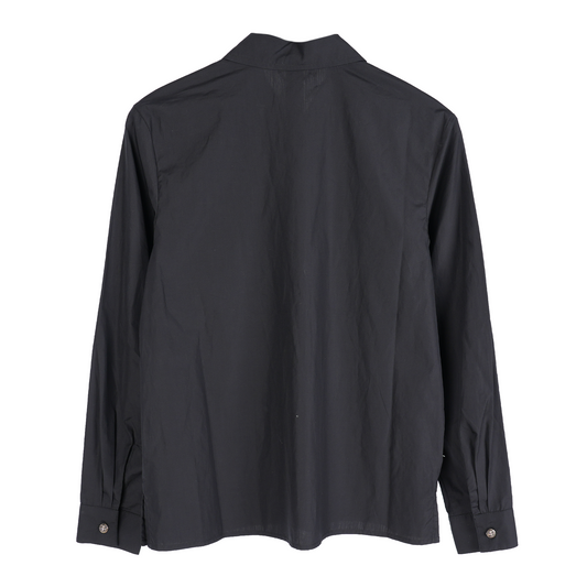 CHROME HEARTS BLACK CH EMBROIDERED LOGO DRESS SHIRT