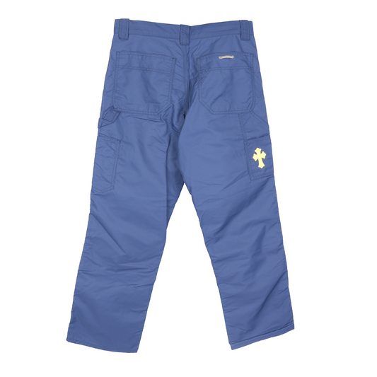 CHROME HEARTS NYLON LEATHER DOUBLE KNEE PANTS