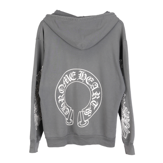 CHROME HEARTS VINTAGE FLORAL HORSESHOE ZIP UP