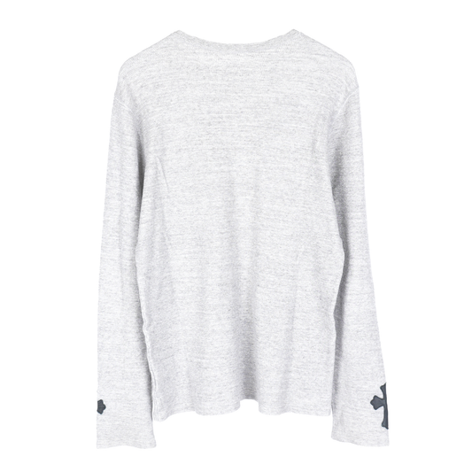 CHROME HEARTS GREY SLEEVE PATCH LONGSLEEVE