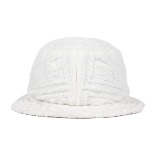 CHROME HEARTS CROSS LEATHER PATCH TERRY CLOTH HAT