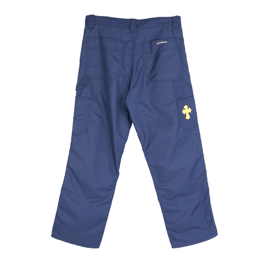 CHROME HEARTS NYLON LEATHER DOUBLE KNEE PANTS