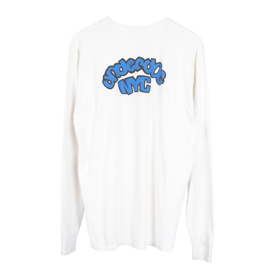 VINTAGE UNDERDOG HARDCORE WHITE NYC LONG SLEEVE TEE
