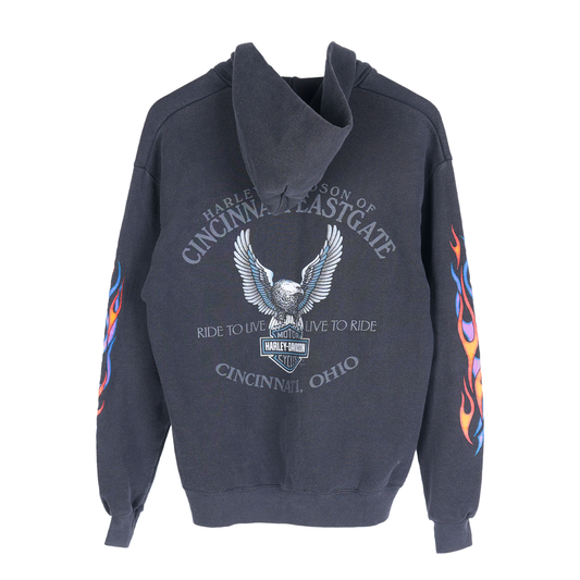 VINTAGE HARLEY DAVIDSON ZIP UP HOODIE