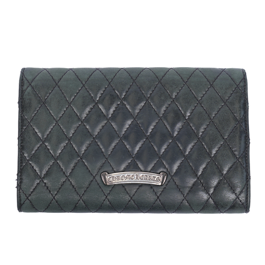CHROME HEARTS VINTAGE QUILTED SNAP WALLET