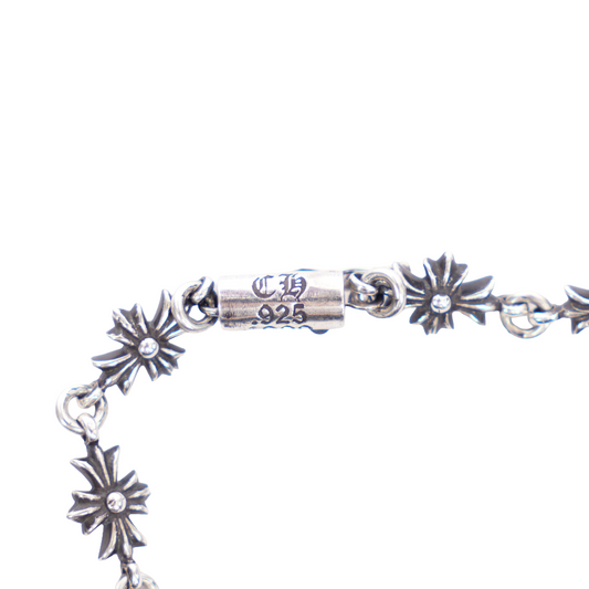 CHROME HEARTS TINY E BRACELET 12 LINK 7.5"