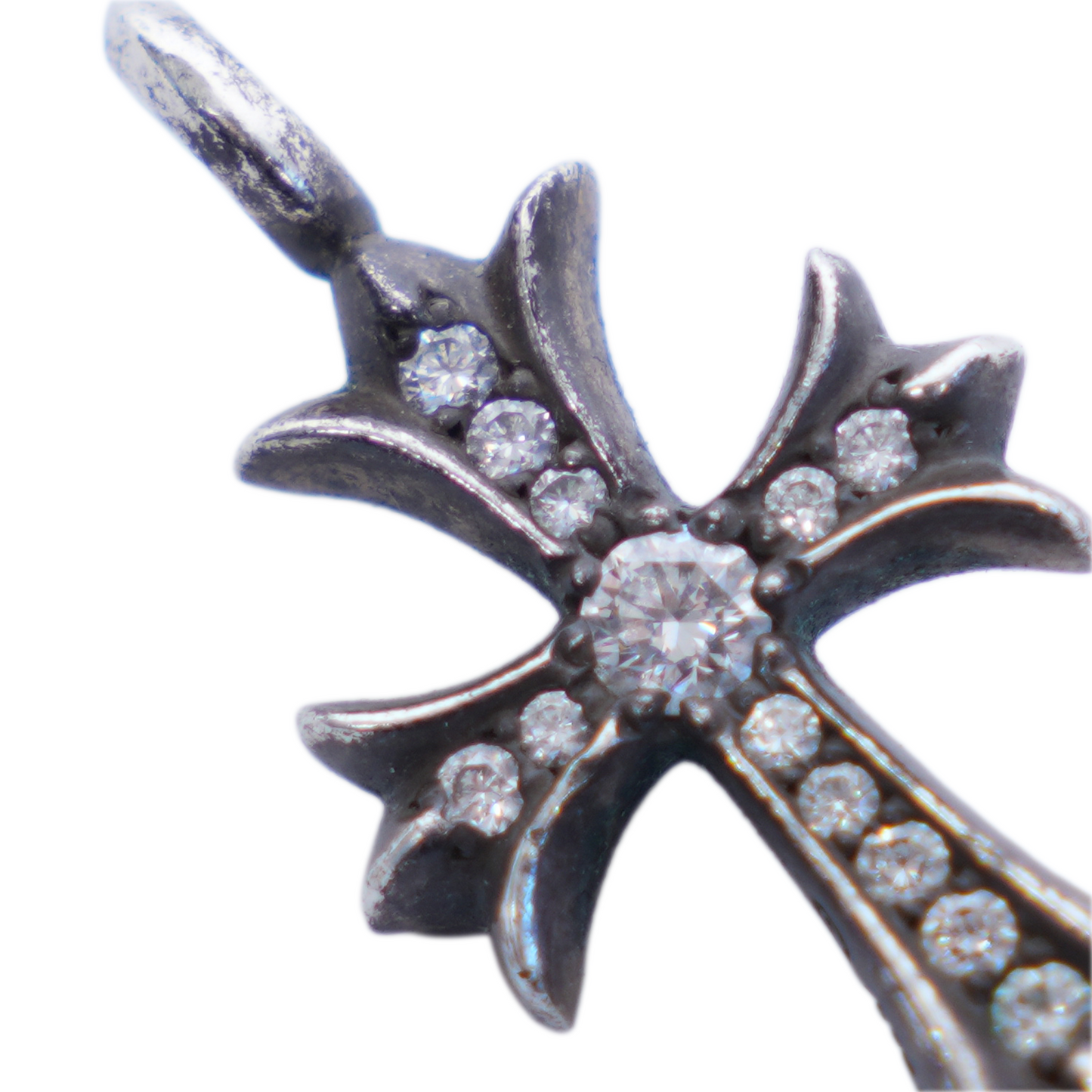 CHROME HEARTS DIAMOND TINY CROSS