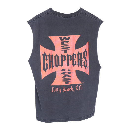 VINTAGE WEST COAST CHOPPERS CFL RED LOGO CUT OFF