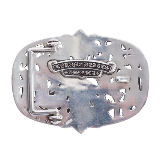 SILVER CEMETERY BUCKLE