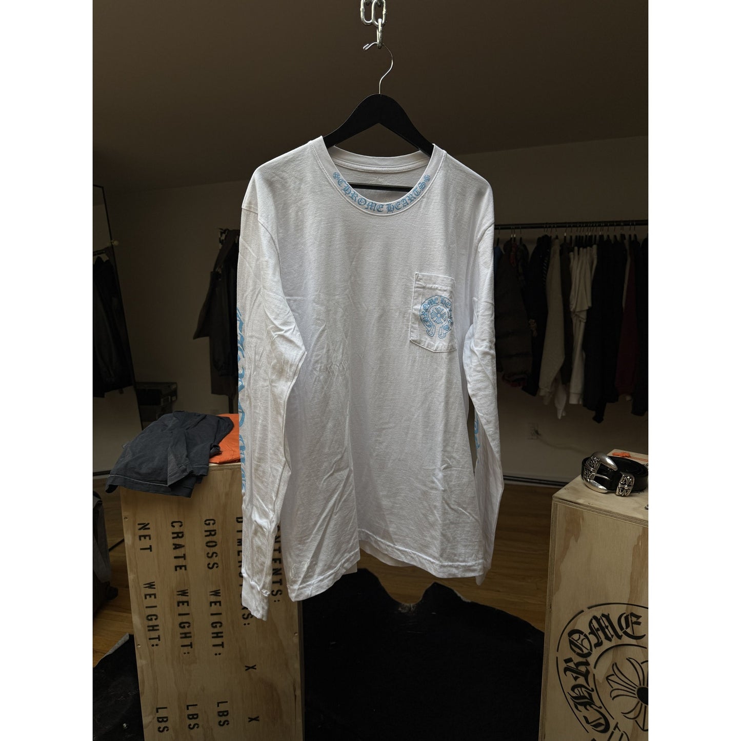 CHROME HEARTS ST BARTHS LONG SLEEVE WHITE