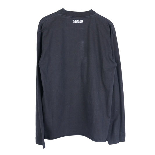 VETEMENTS MAY THE BRIDGES BURN LIGHT THE WAY LS