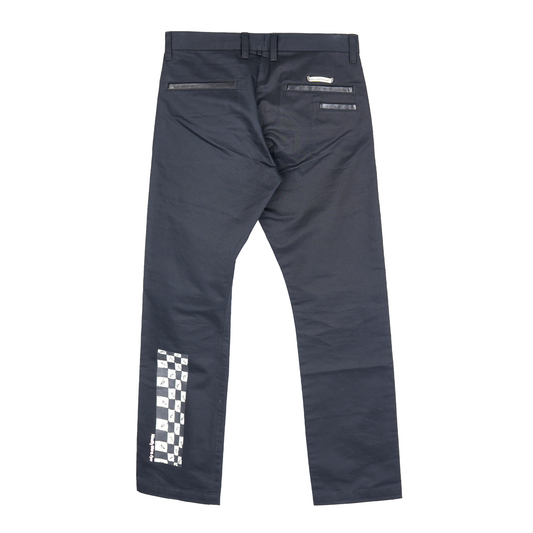 BLACK CHROME HEARTS MATTY BOY CHINOS