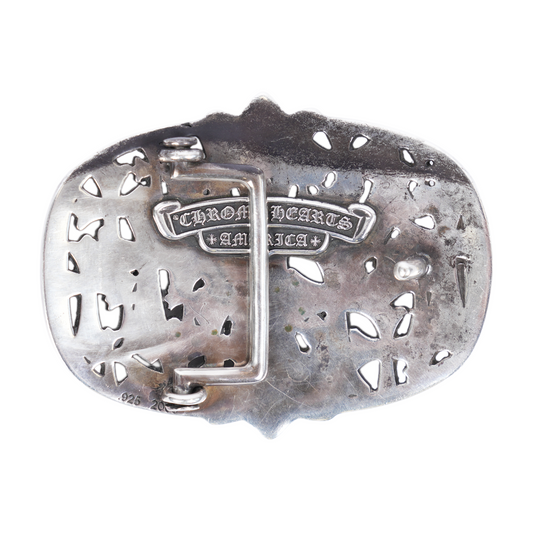 SILVER CEMETERY BUCKLE