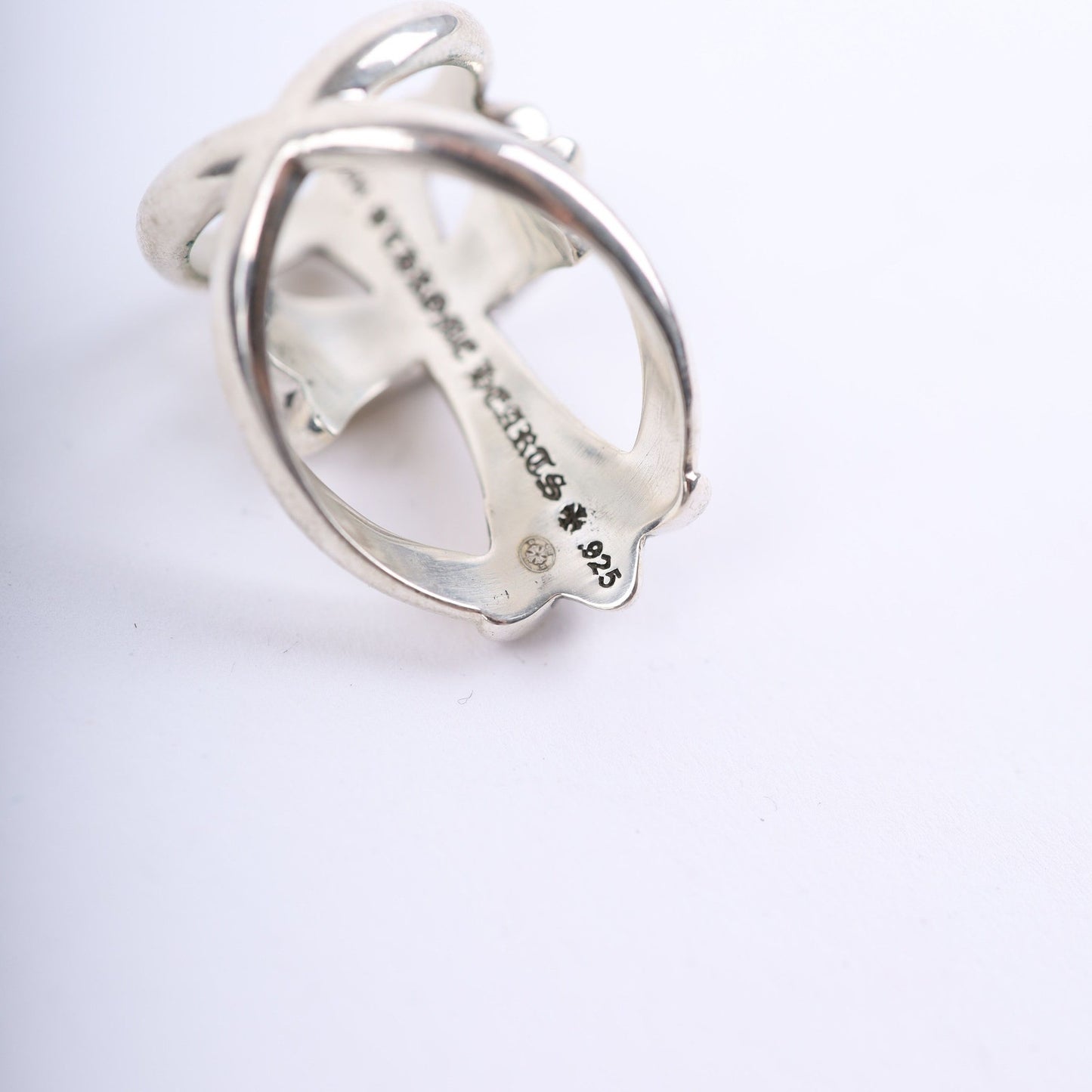 CHROME HEARTS STERLING SILVER INFINITY RING .925 SIZE 8
