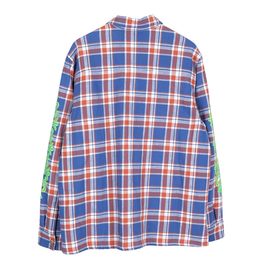 CHROME HEARTS GREEN SLEEVE FLANNEL