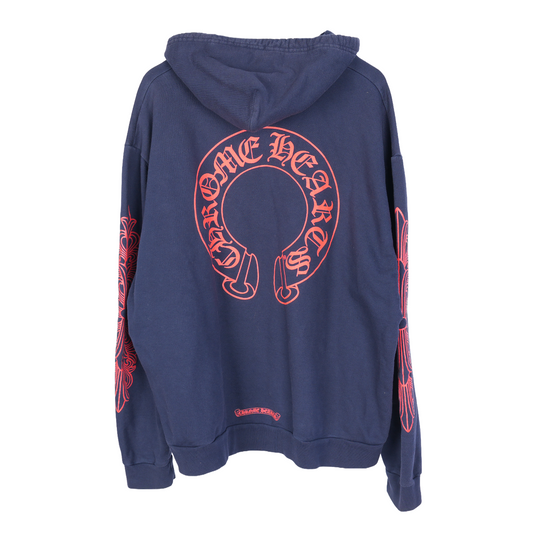 CHROME HEARTS RED HORSESHOE HOODIE