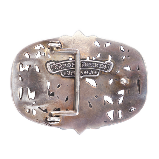 CHROME HEARTS SILVER CEMETERY BUCKLE