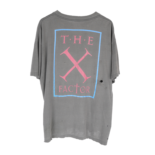 VINTAGE IRON MAIDEN THE X FACTOR FADED 1995 TEE
