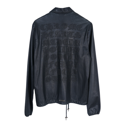 CHROME HEARTS 1 OF 1 MATTY BOY HANDPAINTED LEATHER JACKET