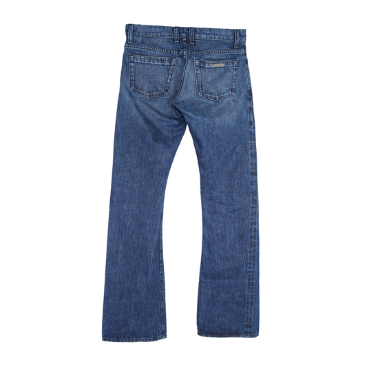 CHROME HEARTS RS INDIGO BLUE SELVEDGE DENIM PANTS
