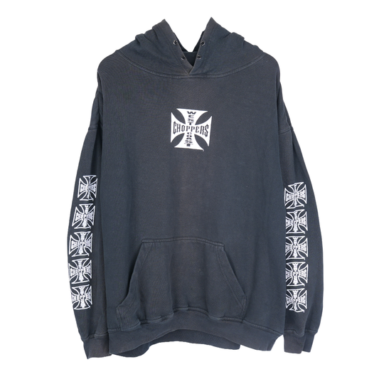 WCC FADED LOGO BLACK HOODIE