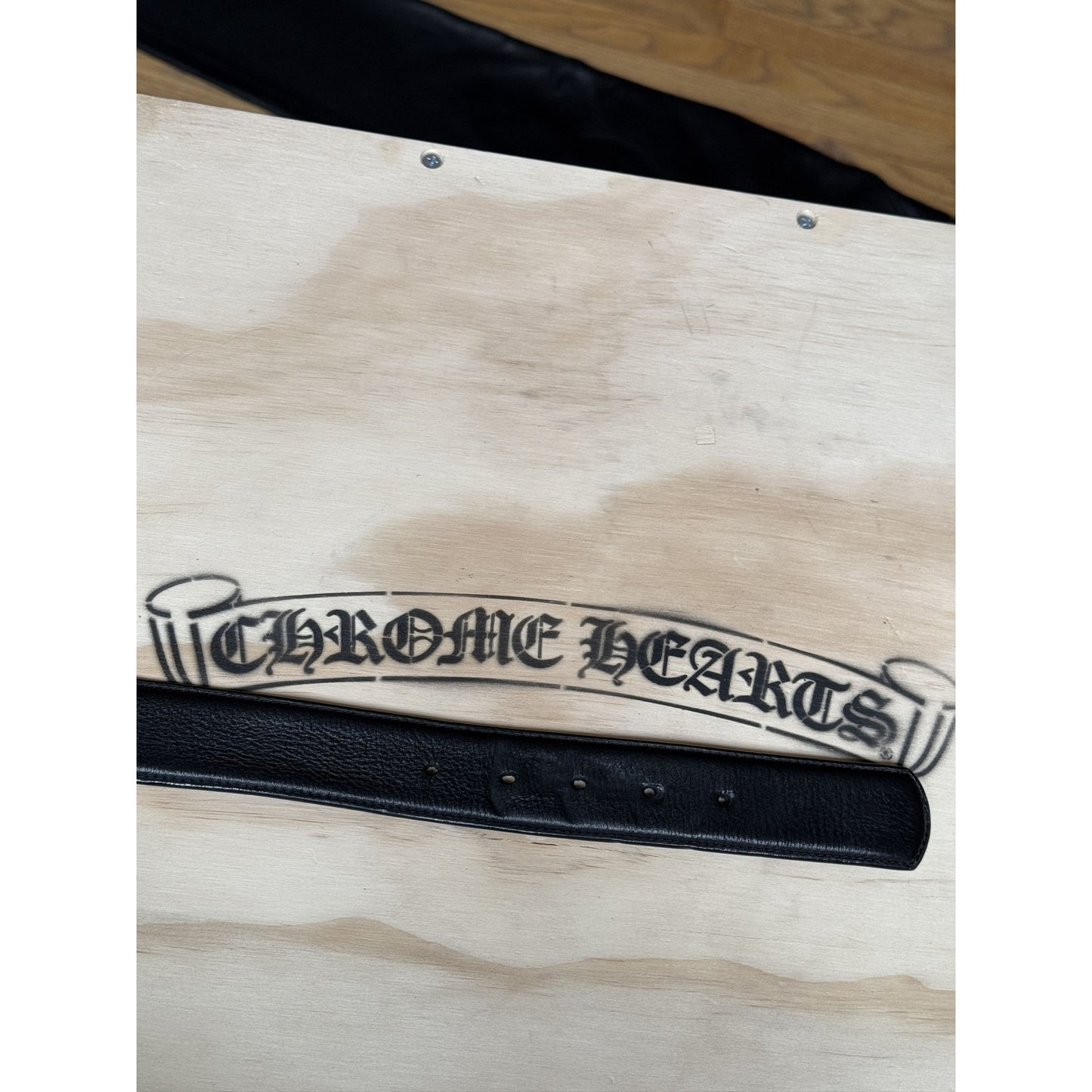 chrome hearts cross buckle belt