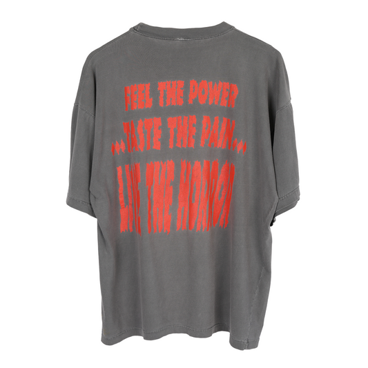 VINTAGE 1991 GRAVE INTO GRAVE LIVE THE HORROR TEE