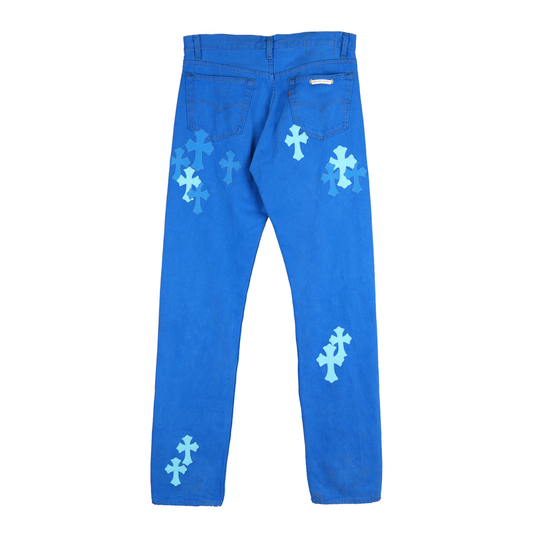 BLUE ON BLUE CROSS PATCH LEVI'S DENIM