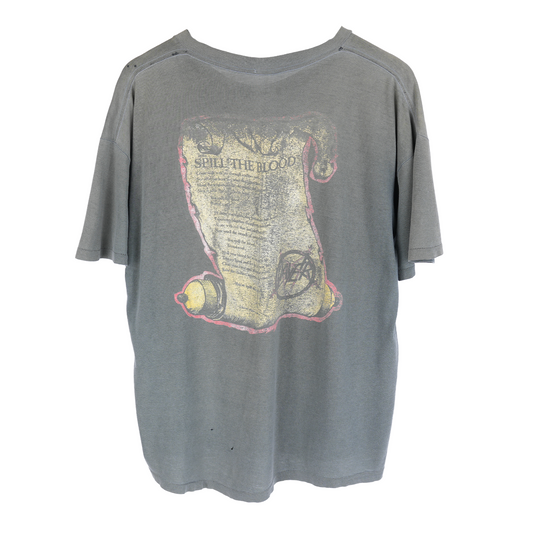 VINTAGE SLAYER SPILL THE BLOOD SCROLL TEE