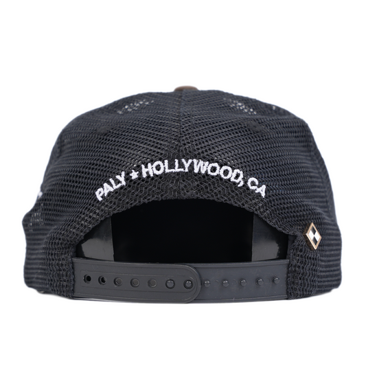 PALY HOLLYWOOD RI'P' BROWN FADED BASEBALL HAT