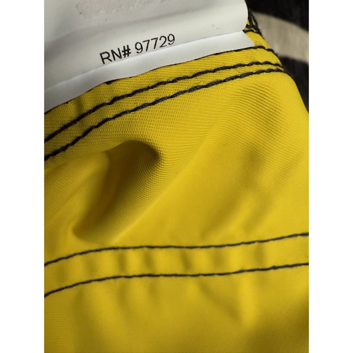 Chrome hearts Leather double knee shorts sz 34 yellow patch