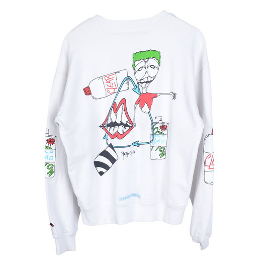 Chrome Hearts Matty Boy RetroCycle White Crewneck