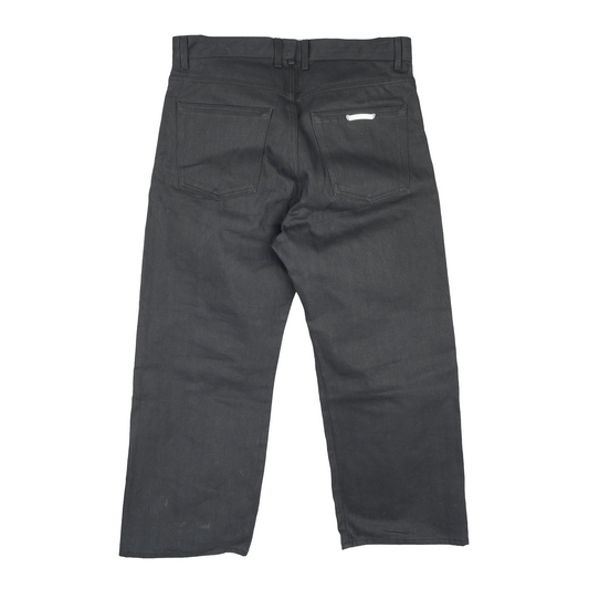 CHROME HEARTS BLACK KS CUT SELVEDGE DENIM