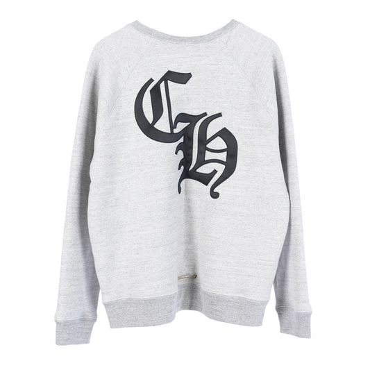 CH CEMETERY BLACK PATCH HEATHER GREY CREWNECK