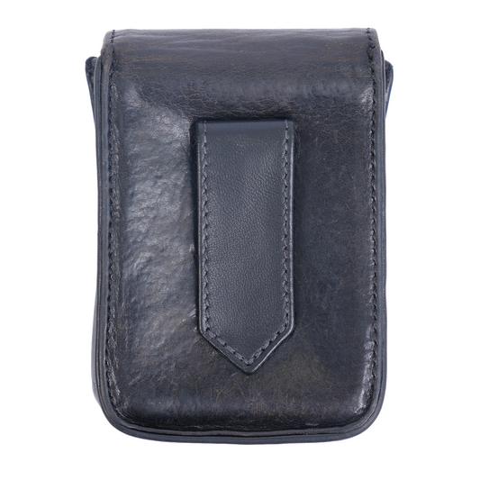 CHROME HEARTS LEATHER DAGGER CIGARETTE POUCH