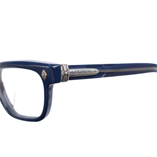 CHROME HEARTS BLUE FRAME PEN 15 GLASSES