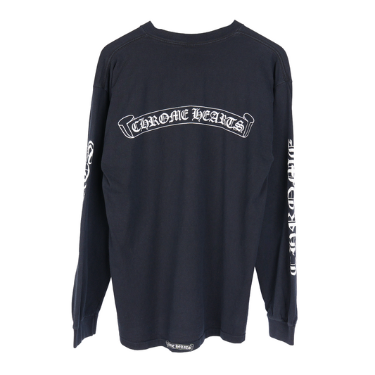 Vintage Chrome Hearts BLACK SCROLL LONG SLEEVE