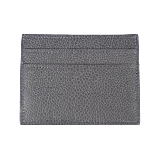 ERD ENFANTS RICHES DÉPRIMÉS GREY LEATHER DEBOSSED LOGO CARDHOLDER