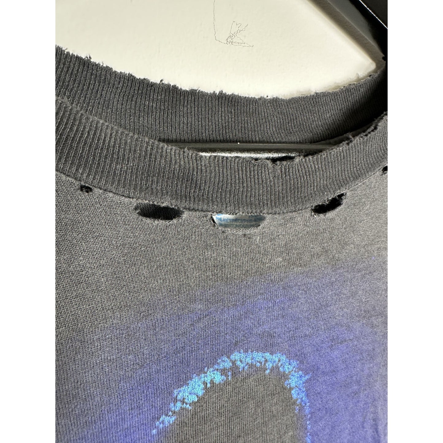 VINTAGE THRASHED ERIC CLAPTON TOUR TEE BLUE