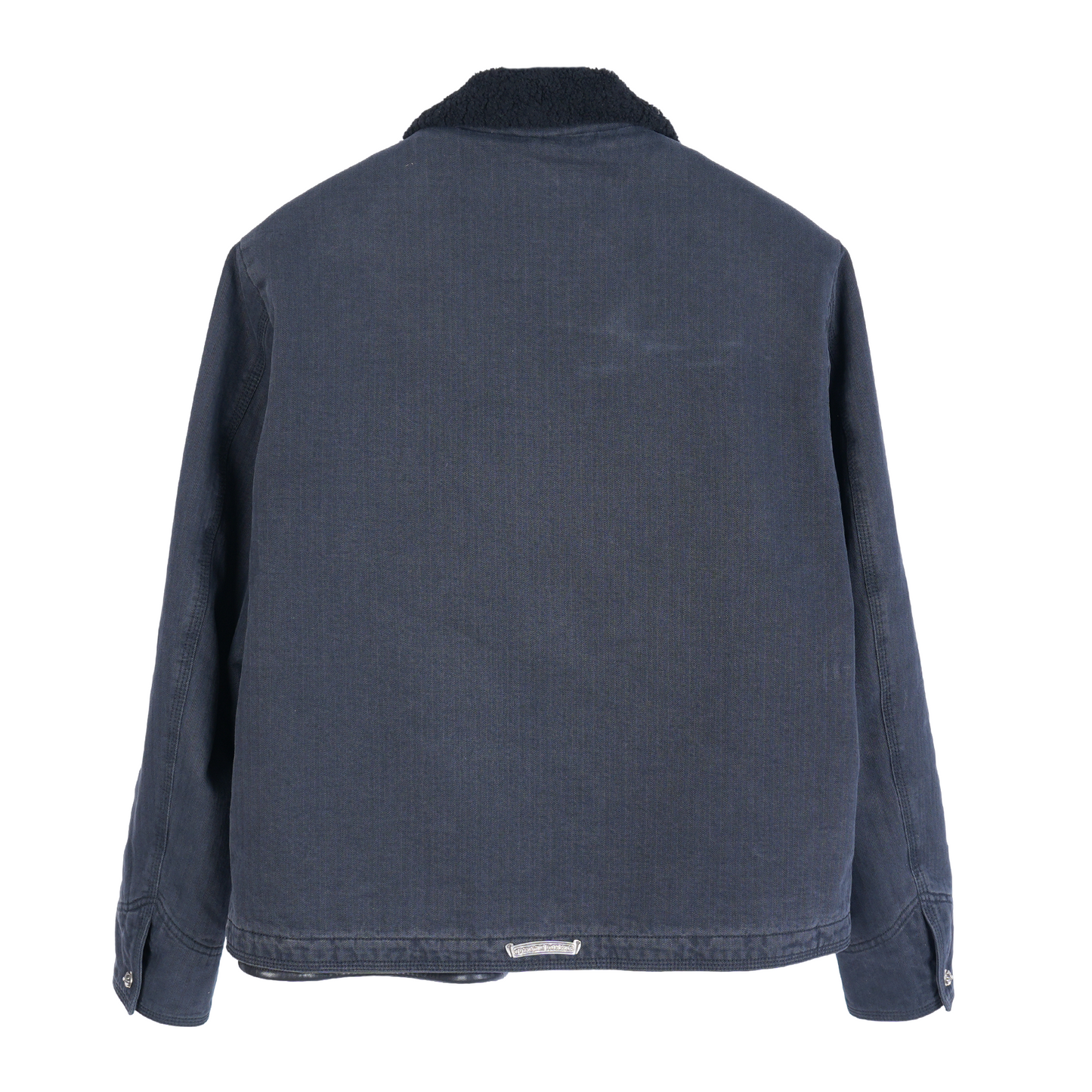 CHROME HEARTS HERRINGBONE SHERPA LINED VEST JACKET