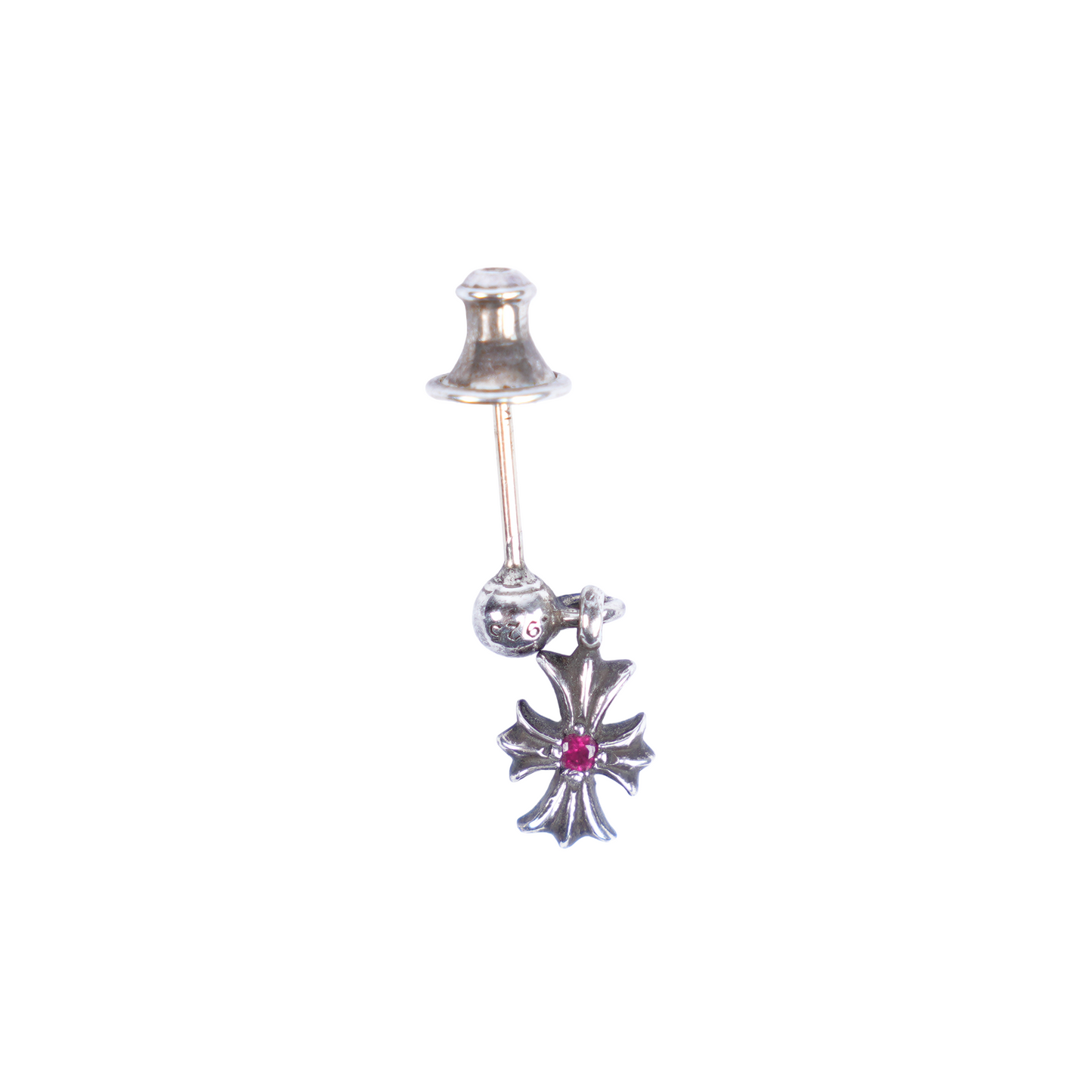 CHROME HEARTS RUBY EARRING