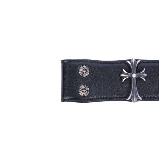 CHROME HEARTS CROSS STUDDED BELT STRAP