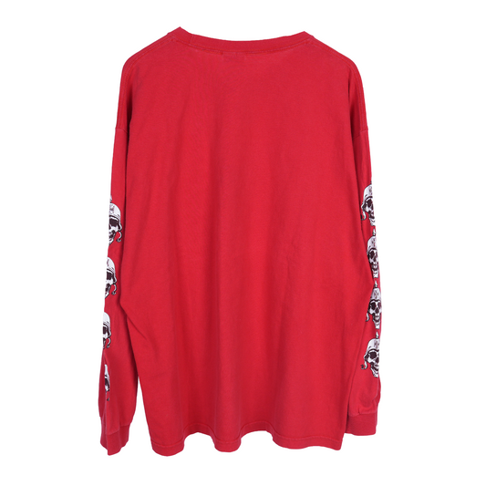 WCC SKULL HELMET LONG SLEEVE RED